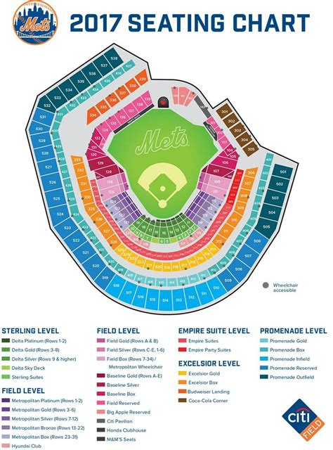 Citi Field Seating Chart With Rows