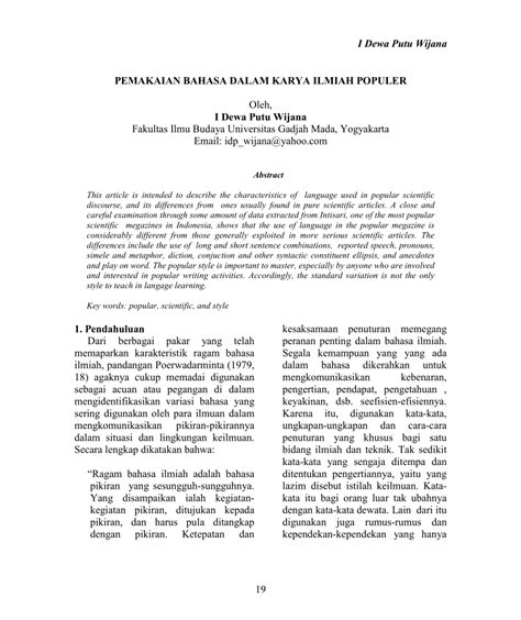 Download Pdf Karya Ilmiah Populer | My Skripsi