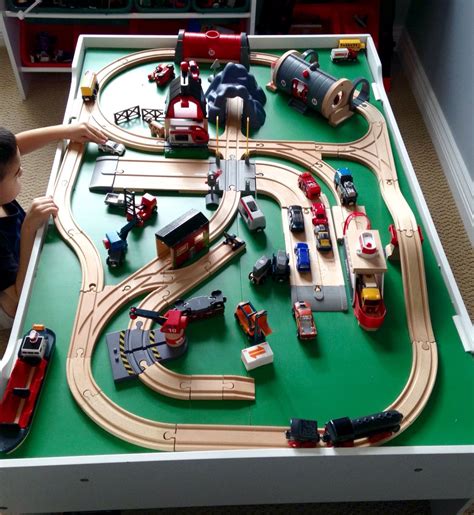 Brio train track layout ideas Brio Train Track, Brio Train Set, Wooden ...