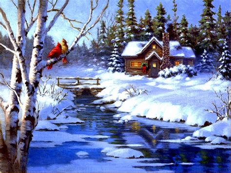 Christmas Scenery Drawing at GetDrawings | Free download