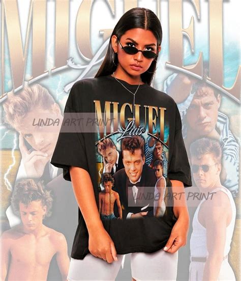 [BLACK] Retro Luis Miguel Shirt - Walmart.com