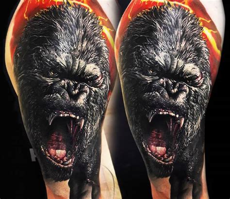 King Kong tattoo by Dmitriy Gorbunov | Post 19474