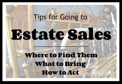 Tips for Going to Estate Sales - DIY Inspired