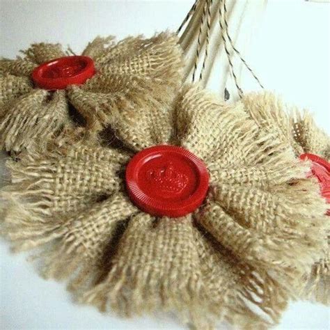 Burlap ornament. | christmas decorations | Pinterest | Burlap, Burlap Decorations and Buttons