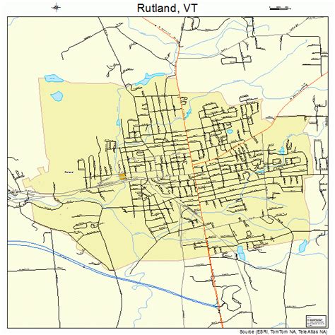 Rutland Vermont Map