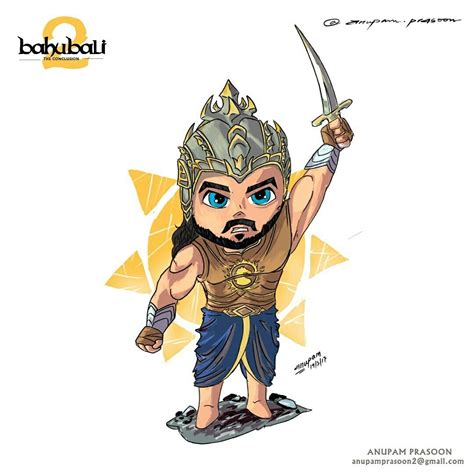 Chibi Bahubali art | Artist: Anupam Prasoon