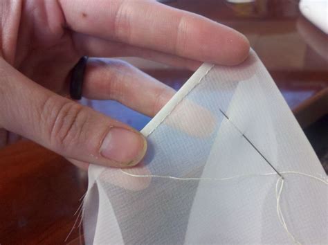 Tutorial: How to do a rolled hem by hand (With images) | Hand stitching tutorial, Sewing basics ...