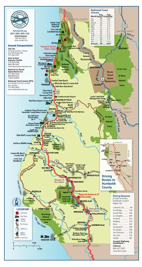 Map of Humboldt County | Film Humboldt-Del Norte