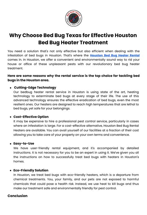 PPT - Why Choose Bed Bug Texas for Effective Houston Bed Bug Heater Treatment PowerPoint ...