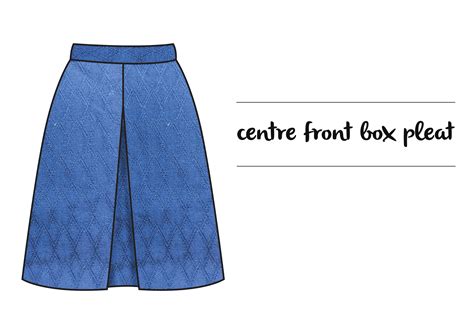 Inverted Box Pleat Skirt