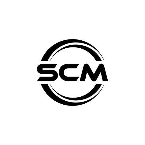 SCM letter logo design in illustration. Vector logo, calligraphy designs for logo, Poster ...