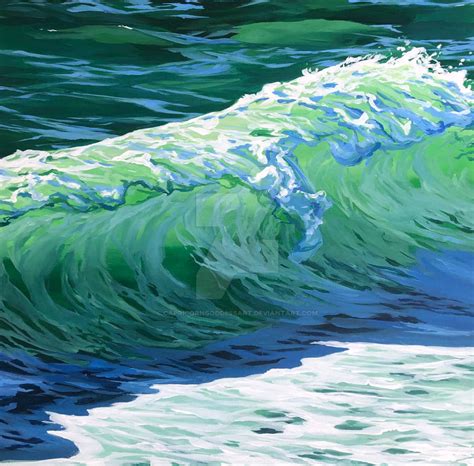 Green Wave by CapricornGoddessArt on DeviantArt