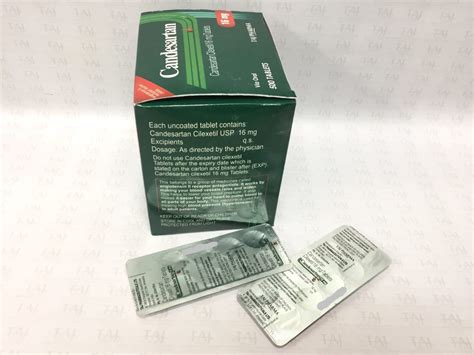 Candesartan Cilexetil Tablets USP16mg Taj Pharma - Taj Generics ...