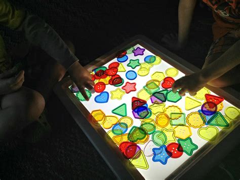 Light table exploration | Homeschool and Light Tables