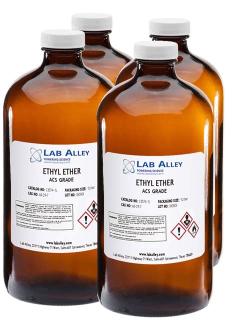 Buy Ethyl Ether ≥99% ACS Grade $57+ For Sale Online