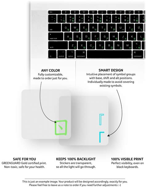 Chinese (Bopomofo) Keyboard Stickers with Transparent Background | Keyshorts