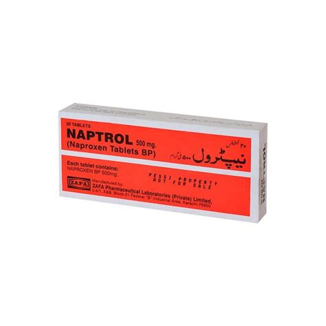 Naptrol 500mg Tablet 10 'S - Uses, Formula, Side Effects
