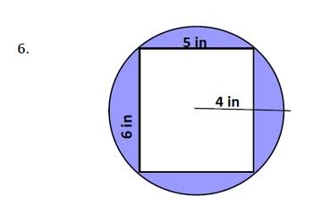 Area of a Shaded Region Quiz/Worksheet by Emalie Dunn | TpT