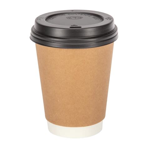 Fiesta Recyclable Takeaway Coffee Cups Double Wall Kraft 340ml (Pack of ...