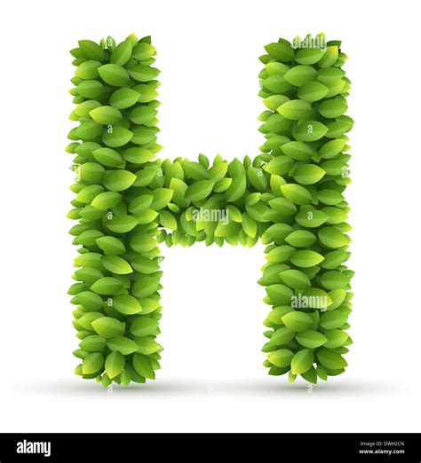 Floral font letter h hi-res stock photography and images - Alamy
