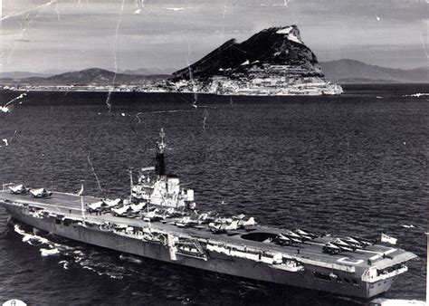 Photograph of HMS Centaur off Gibraltar in 1961; SHHMG:A1091 | eHive