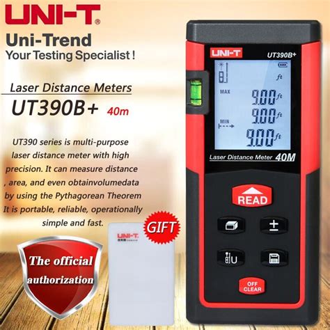 UNI-T UT390B 40M Optical Handheld Laser Range Finder Telemeter Distance ...