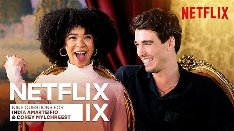 The India Amarteifio and Corey Mylchreest Queen Charlotte Interview | Netflix IX - YouTube