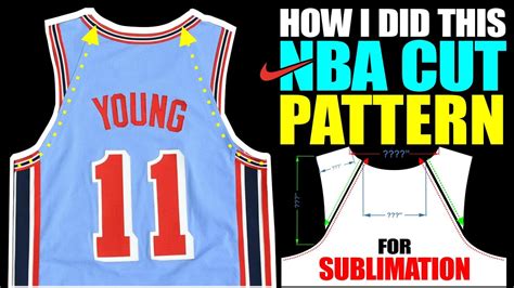 How to Edit NBA/NIKE Jersey Pattern/Cut for Sublimation - YouTube