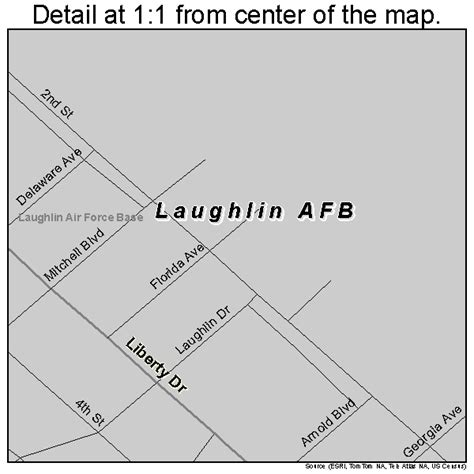 Laughlin AFB Texas Street Map 4841704