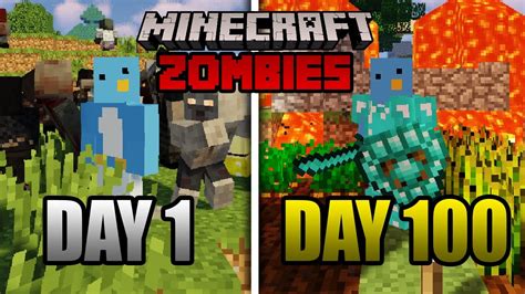 I Survived 100 Days in Minecraft Zombie Apocalypse and Here's What ...