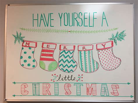 Embrace the Festive Spirit: White Board - Christmas Theme