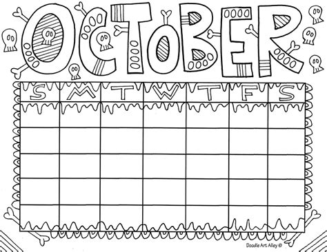 October Classroom Doodles - Classroom Doodles