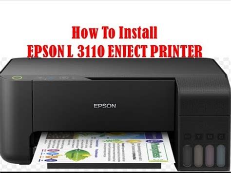 How To Install Epson L 3110 Printer !! L3100 Printer !!Install L 3150 ...