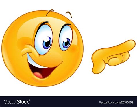 Pointing right emoticon Royalty Free Vector Image | Emoticonos, Imagenes de emoji, Emoticones de ...