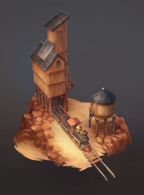 ArtStation - Western Train