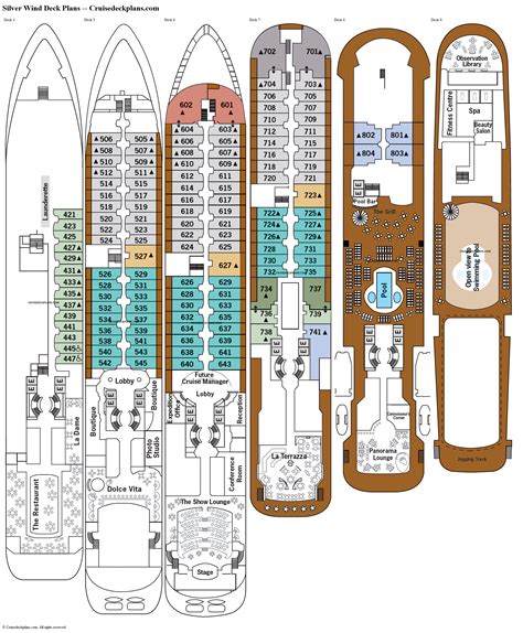 Silver Wind Deck Plans, Diagrams, Pictures, Video