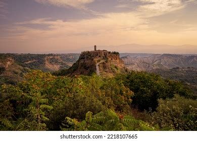 Panoramic View Civita Di Bagnoregio Hilltop Stock Photo 2218107665 ...