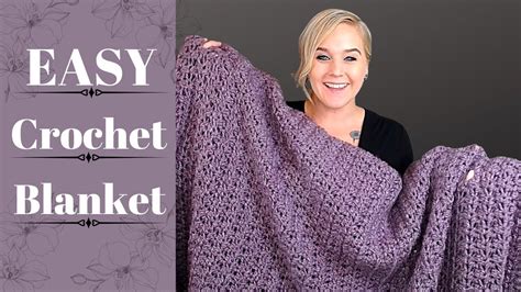 The Sugar Plum Fairy Blanket | FAST and EASY Crochet Blanket Pattern ...