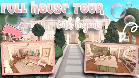 FULL House Tour + LAYOUT! | Roblox Bloxburg Family Roleplay Home | 1M ...