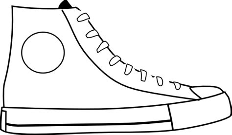 White Shoe Clip Art at Clker.com | Shoe template, Middle school art projects, Elementary art ...