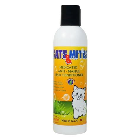 Cats n Mites Medicated Hair Conditioner for Management Of Mange In Cats & Kittens, Stop Skin ...