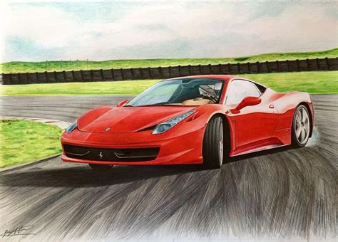 How To Draw A Ferrari 458 Italia at How To Draw