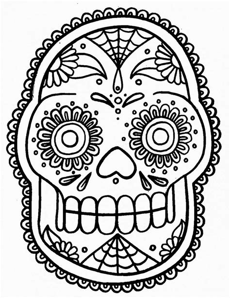 Coloring Pages: Skull Free Printable Coloring Pages