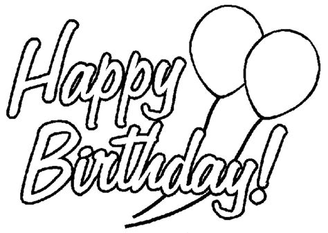 25+ Amazing Picture of Happy Birthday Coloring Page - davemelillo.com | Happy birthday coloring ...