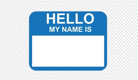 hello my name is sticker tag vector 3533637 Vector Art at Vecteezy