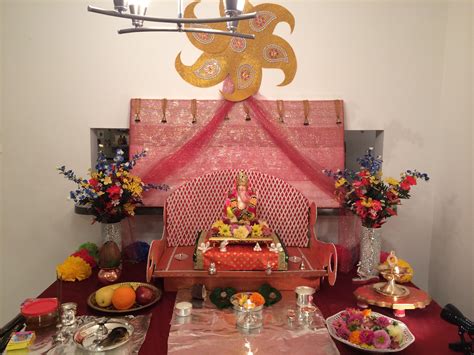 Ganesh Chaturthi Decoration at Home
