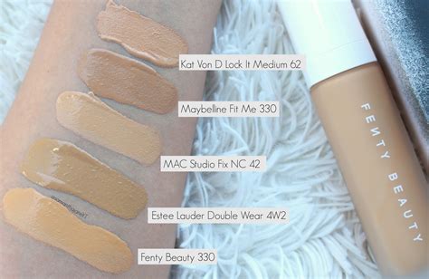 Samantha Jane: Fenty Beauty Foundation Shade Comparisons