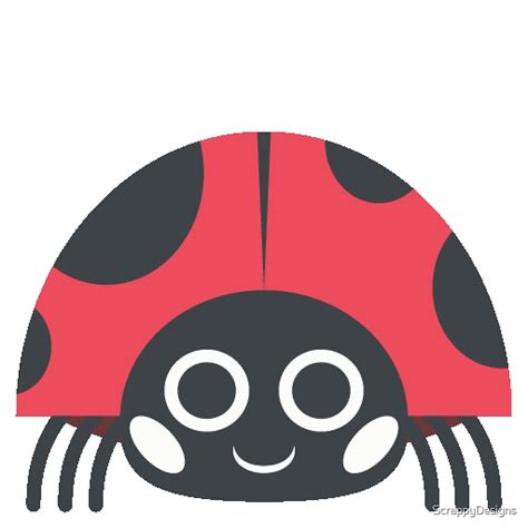 "Ladybug Emoji" by ScrappyDesigns | Redbubble