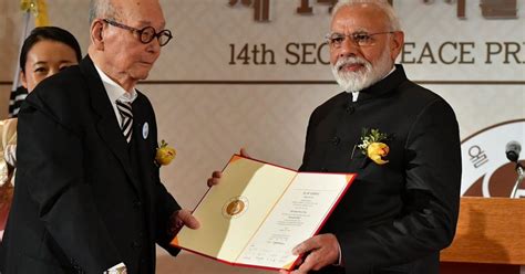 Prime Minister Narendra Modi Wins Seoul Peace Prize, Dedicates Award To ...