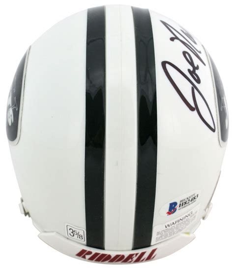 Joe Namath Signed Jets Mini Helmet (Beckett) | Pristine Auction